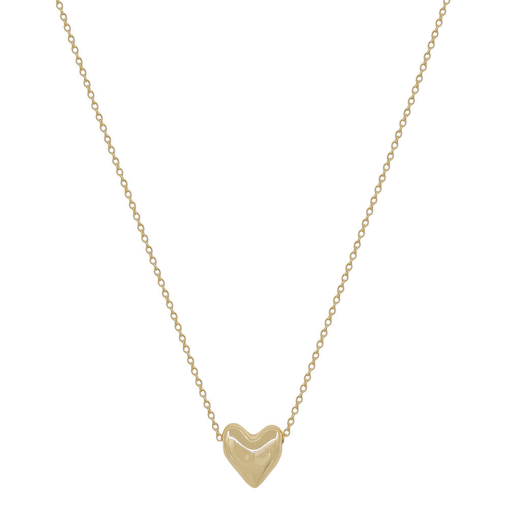 Minimal Heart Pendant Necklace