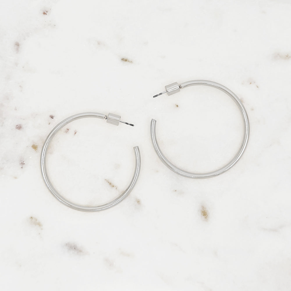 Classic Large Gold Hoop Earrings