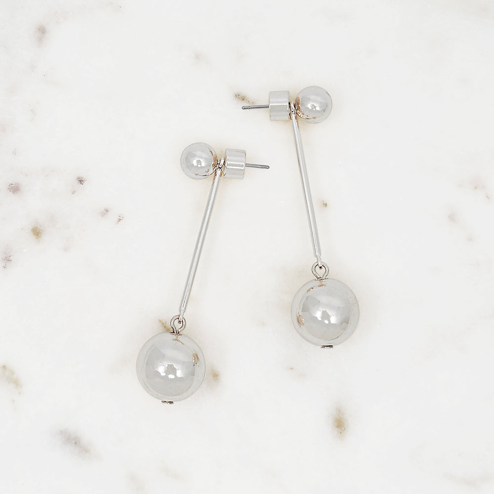 Gold Ball Drop Dangle Earrings