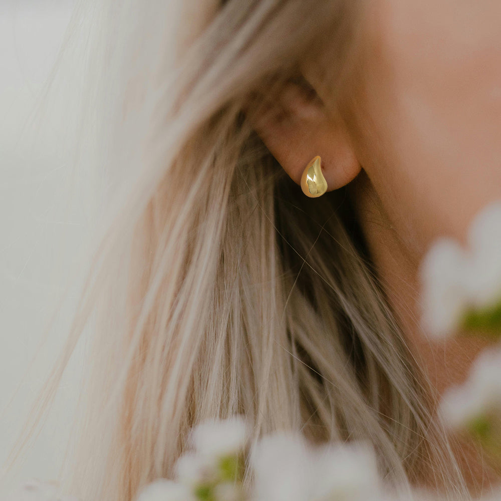 Mini Teardrop Stud Earrings
